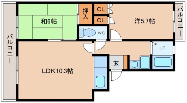 ログマン太田の物件間取画像